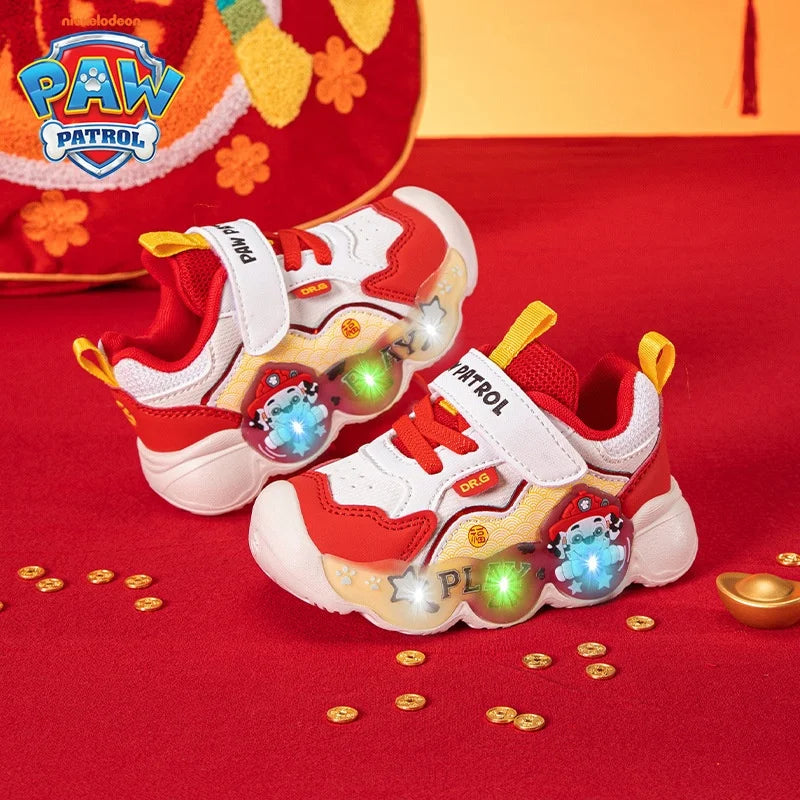 Genuine PAW Patrol Strap, Breathable, Non-Slip, LED Sneaker Shoes