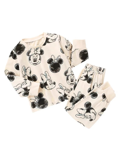 Cotton Sweatshirt and Pants Set