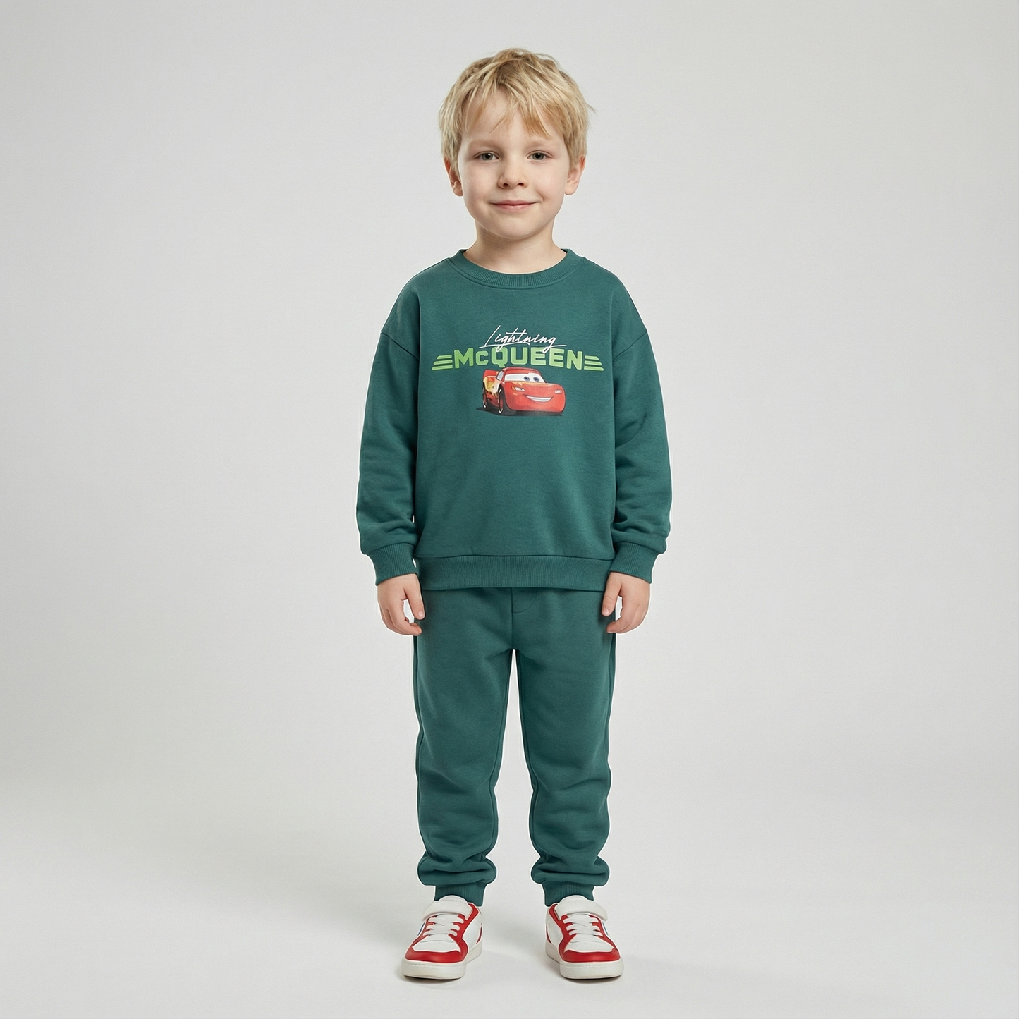 Cotton Sweatshirt and Pants Set