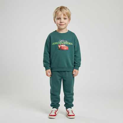 Cotton Sweatshirt and Pants Set