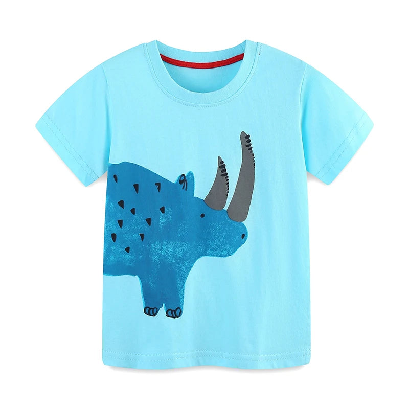 Summer 100% Cotton Dinosaur T-Shirt & Shorts Set