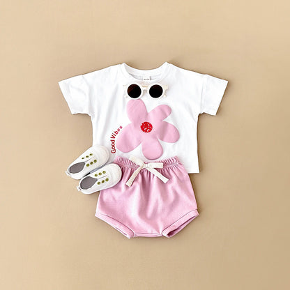 Cartoon T-Shirt and Shorts Set