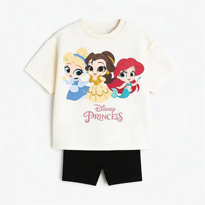 Cartoon T-Shirt and Shorts Set