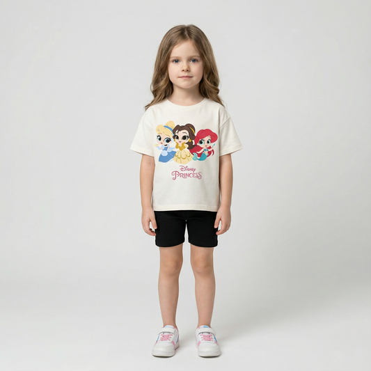 Cartoon T-Shirt and Shorts Set