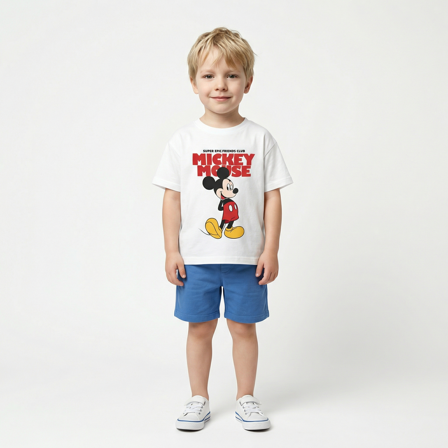 Cartoon T-Shirt and Shorts Set