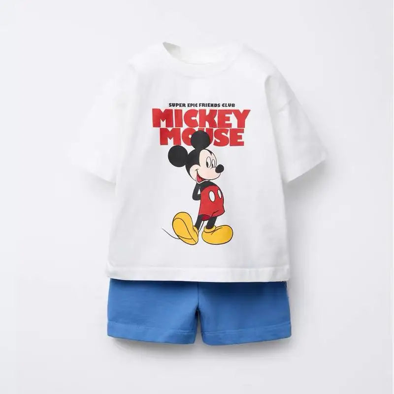 Cartoon T-Shirt and Shorts Set