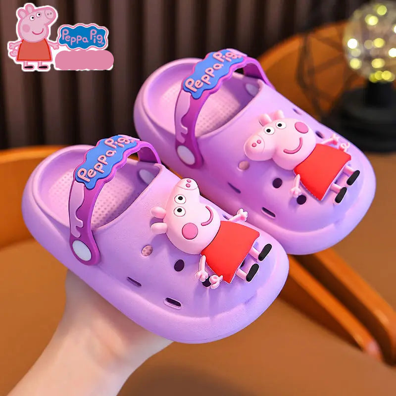 Lightweight, Breathable & Non-Slip Peppa & George Pig Summer Slippers