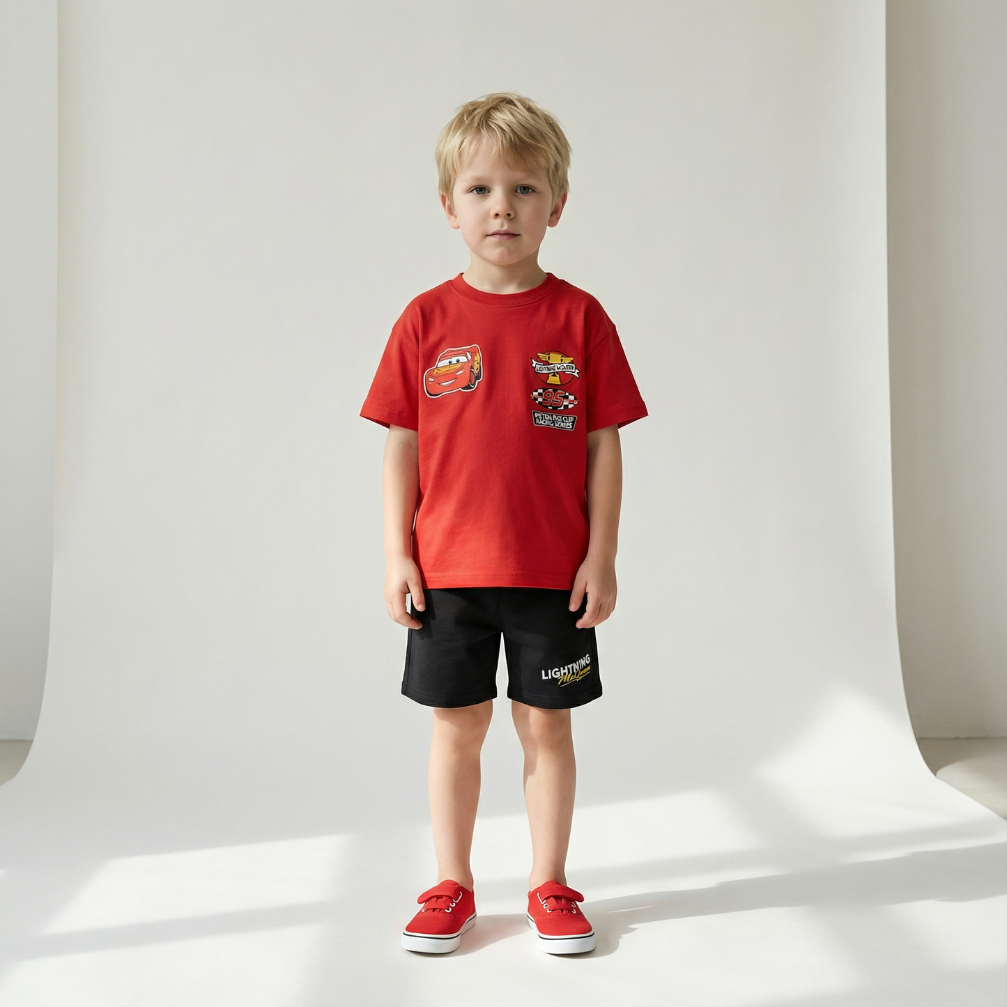Cartoon T-Shirt and Shorts Set
