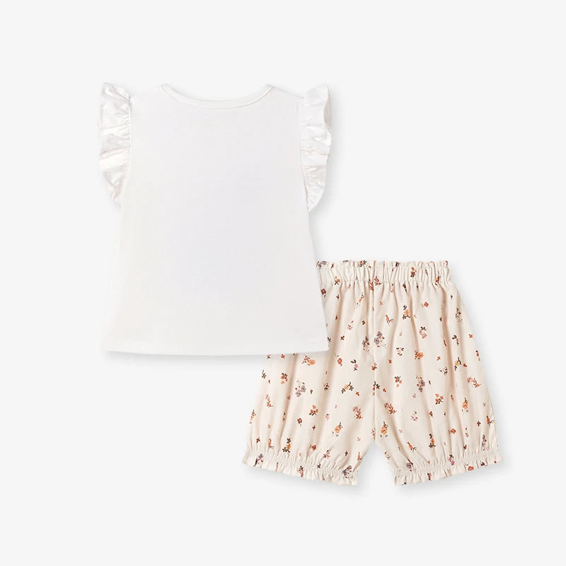 Summer 100% Cotton Mouse T-Shirt & Shorts Set