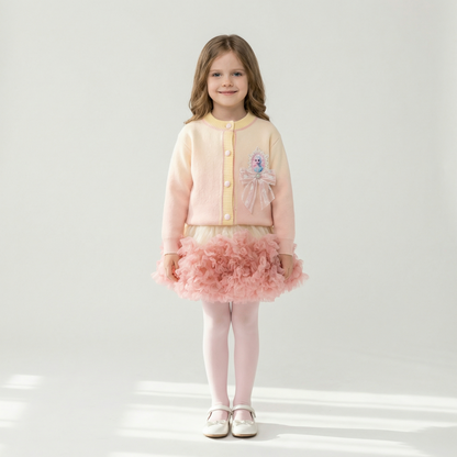 Children’s Princess Elsa Cardigan & Tulle Skirt Set