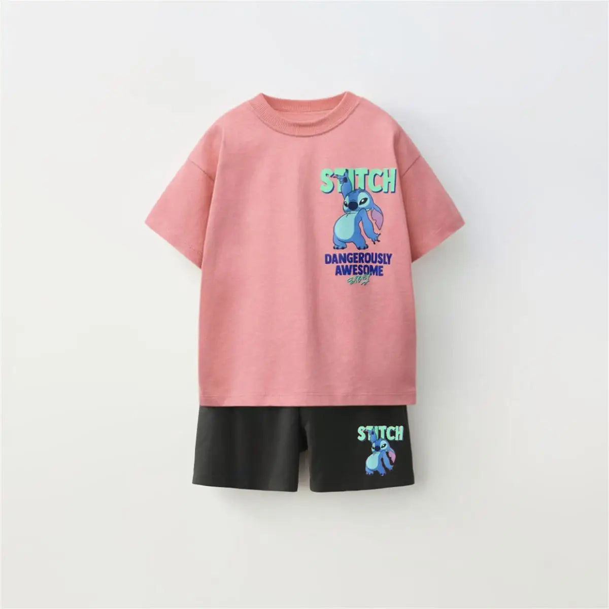 Cartoon T-Shirt and Shorts Set