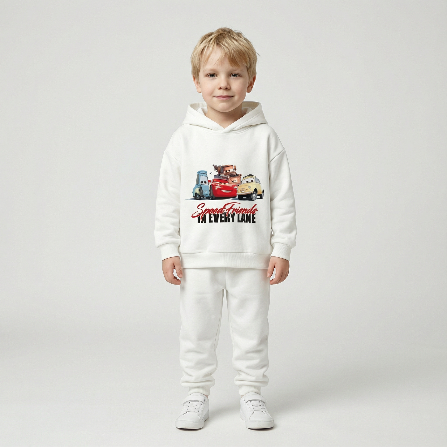 Cotton Sweatshirt and Pants Set