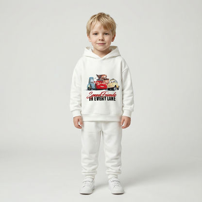 Cotton Sweatshirt and Pants Set
