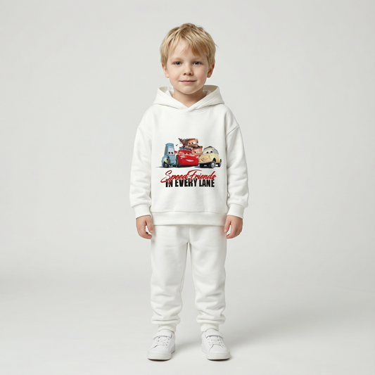 Cotton Sweatshirt and Pants Set