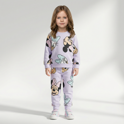 Cotton Sweatshirt and Pants Set