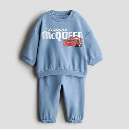 Cotton Sweatshirt and Pants Set