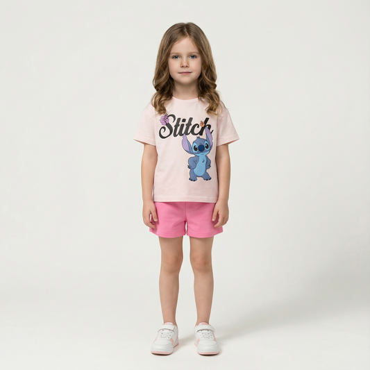 Cartoon T-Shirt and Shorts Set