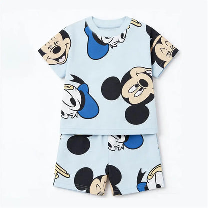 Cartoon T-Shirt and Shorts Set