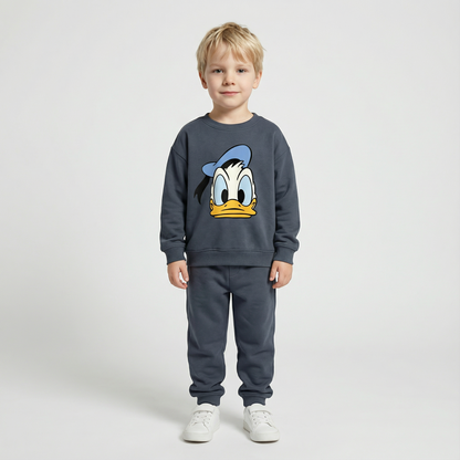 Cotton Sweatshirt and Pants Set