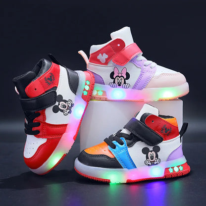 Minnie & Mickey Mouse LED Sneakers