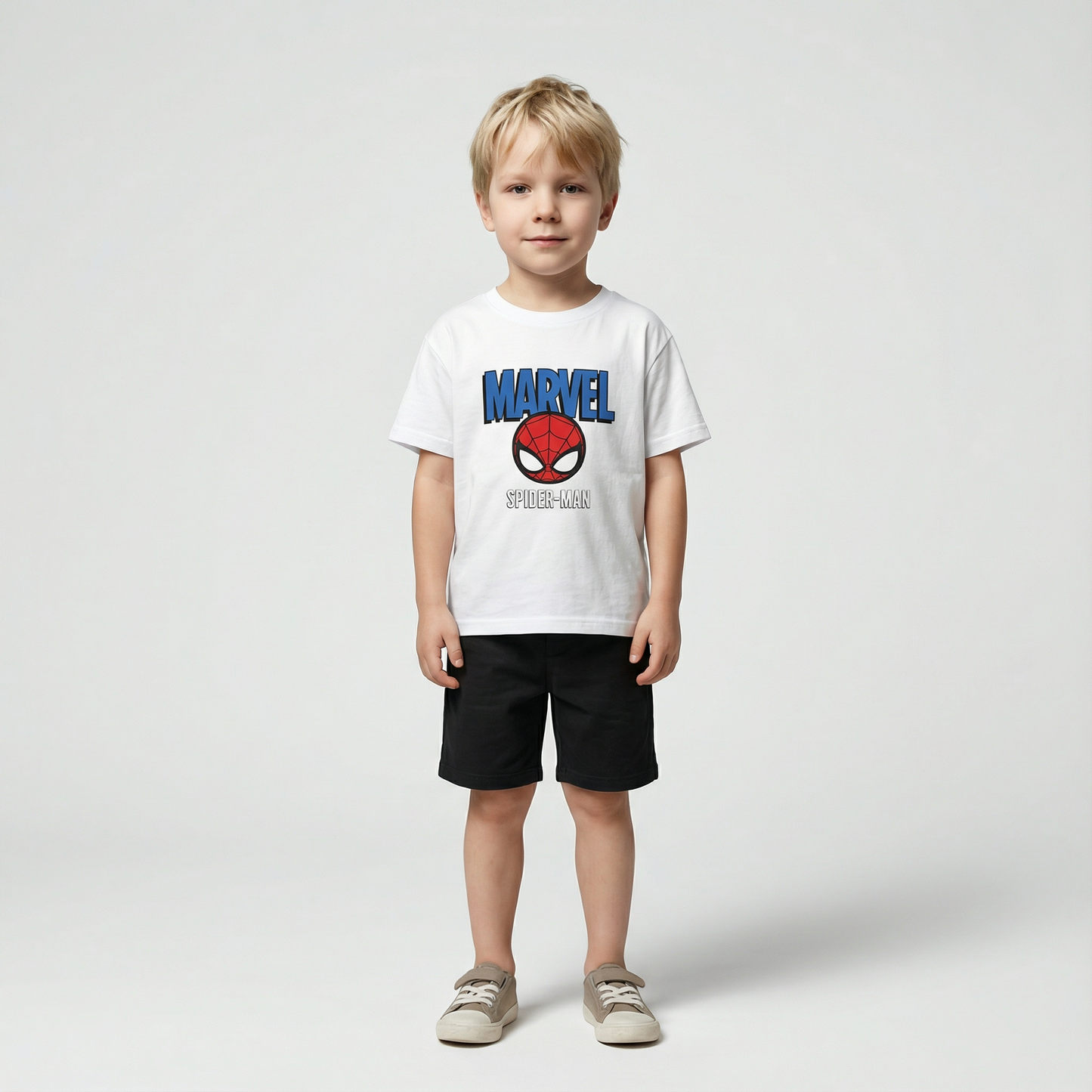 Cartoon T-Shirt and Shorts Set