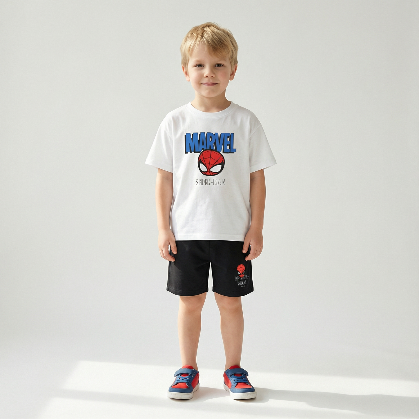 Cartoon T-Shirt and Shorts Set