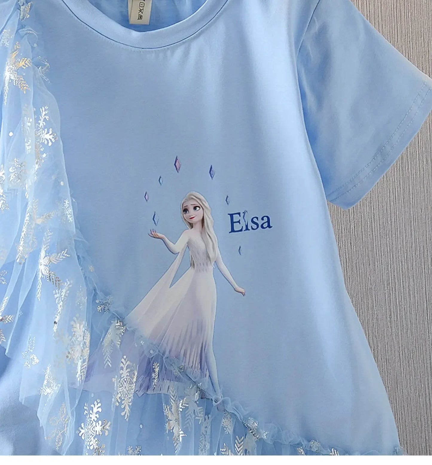 Princess Elsa Tulle Detail Dress