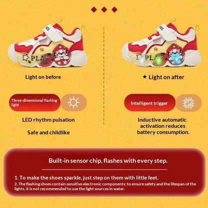 Genuine PAW Patrol Strap, Breathable, Non-Slip, LED Sneaker Shoes