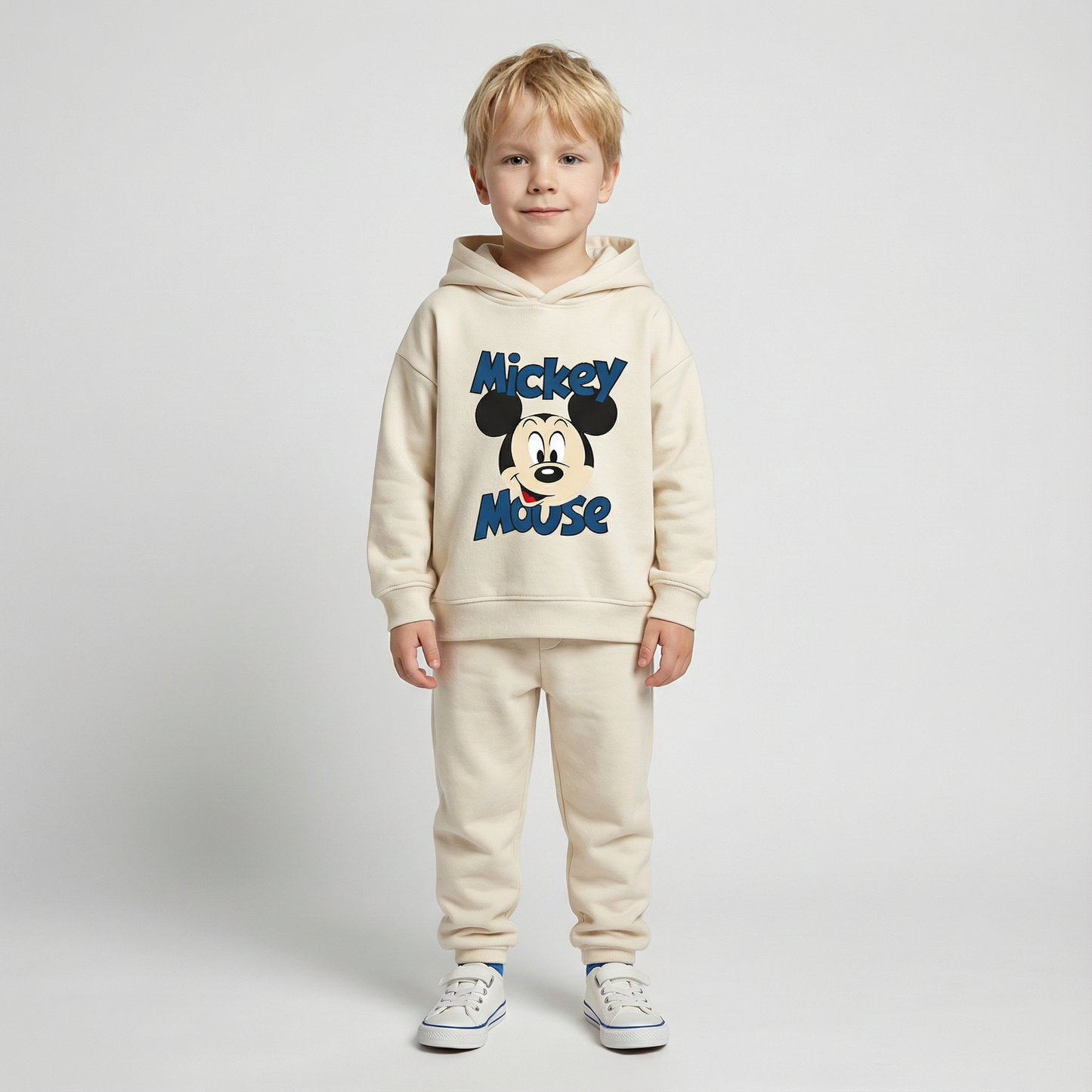 Cotton Sweatshirt and Pants Set