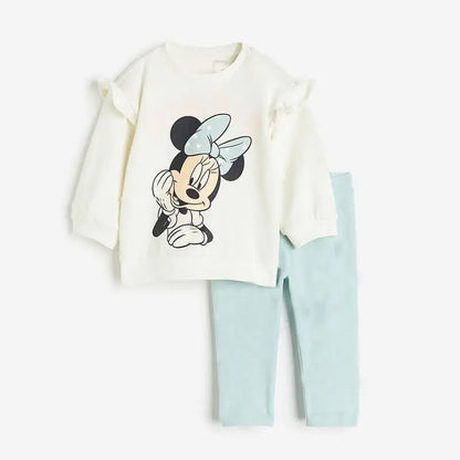 Cotton Sweatshirt and Pants Set