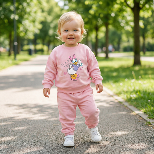 Cotton Sweatshirt and Pants Set