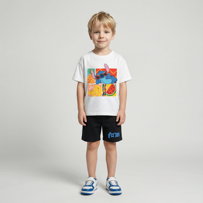 Cartoon T-Shirt and Shorts Set