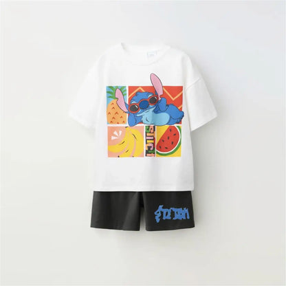 Cartoon T-Shirt and Shorts Set