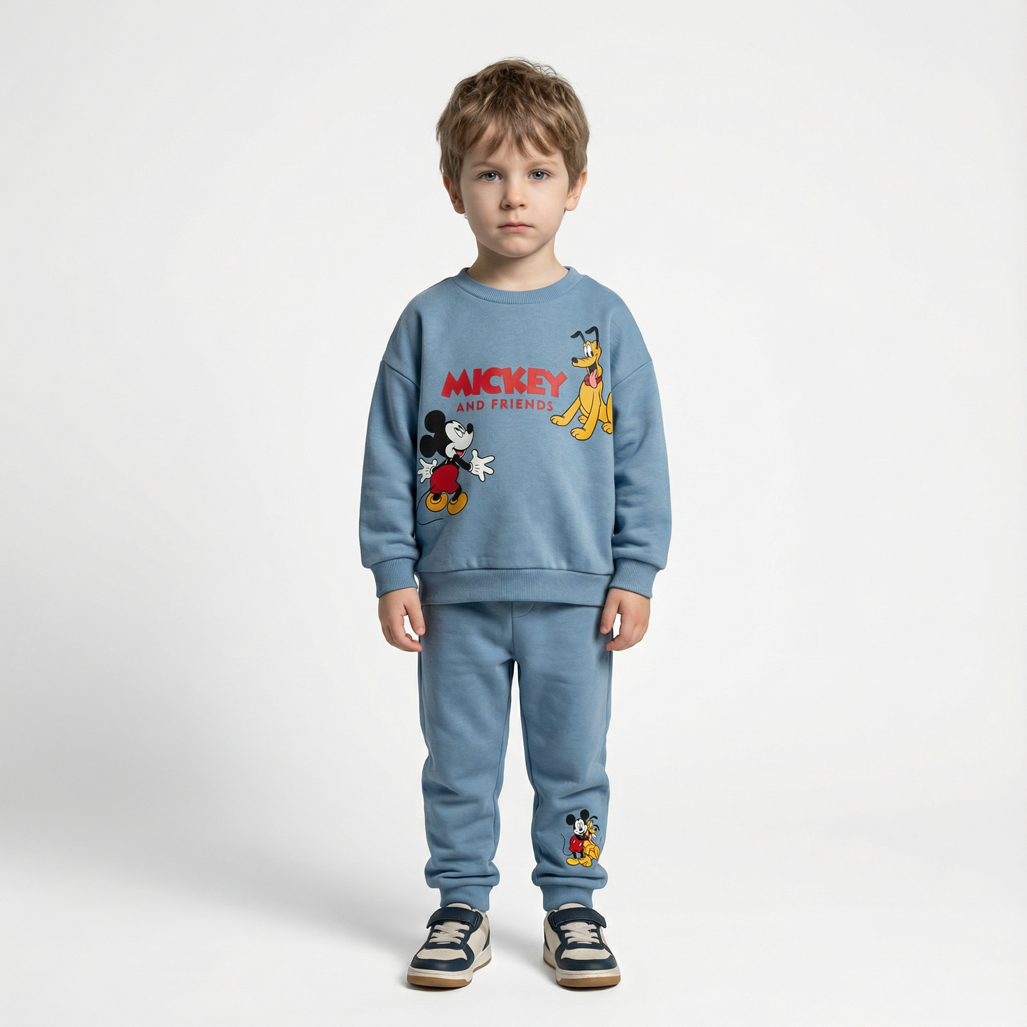 Cotton Sweatshirt and Pants Set