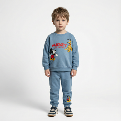 Cotton Sweatshirt and Pants Set