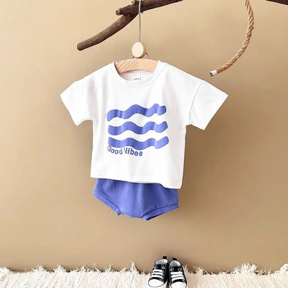 Cartoon T-Shirt and Shorts Set