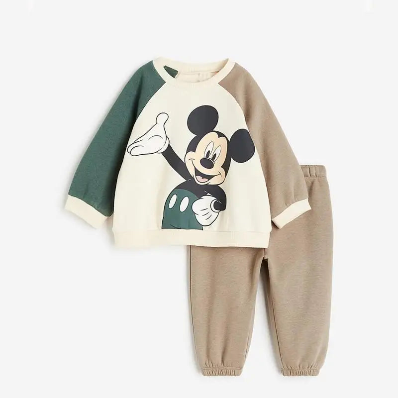 Cotton Sweatshirt and Pants Set