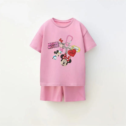 Cartoon T-Shirt and Shorts Set