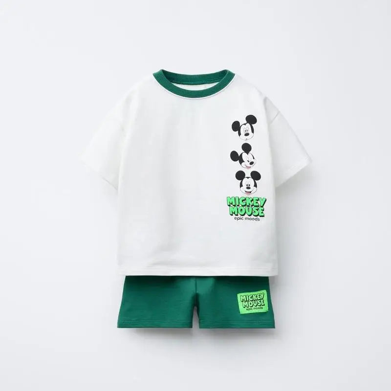 Cartoon T-Shirt and Shorts Set