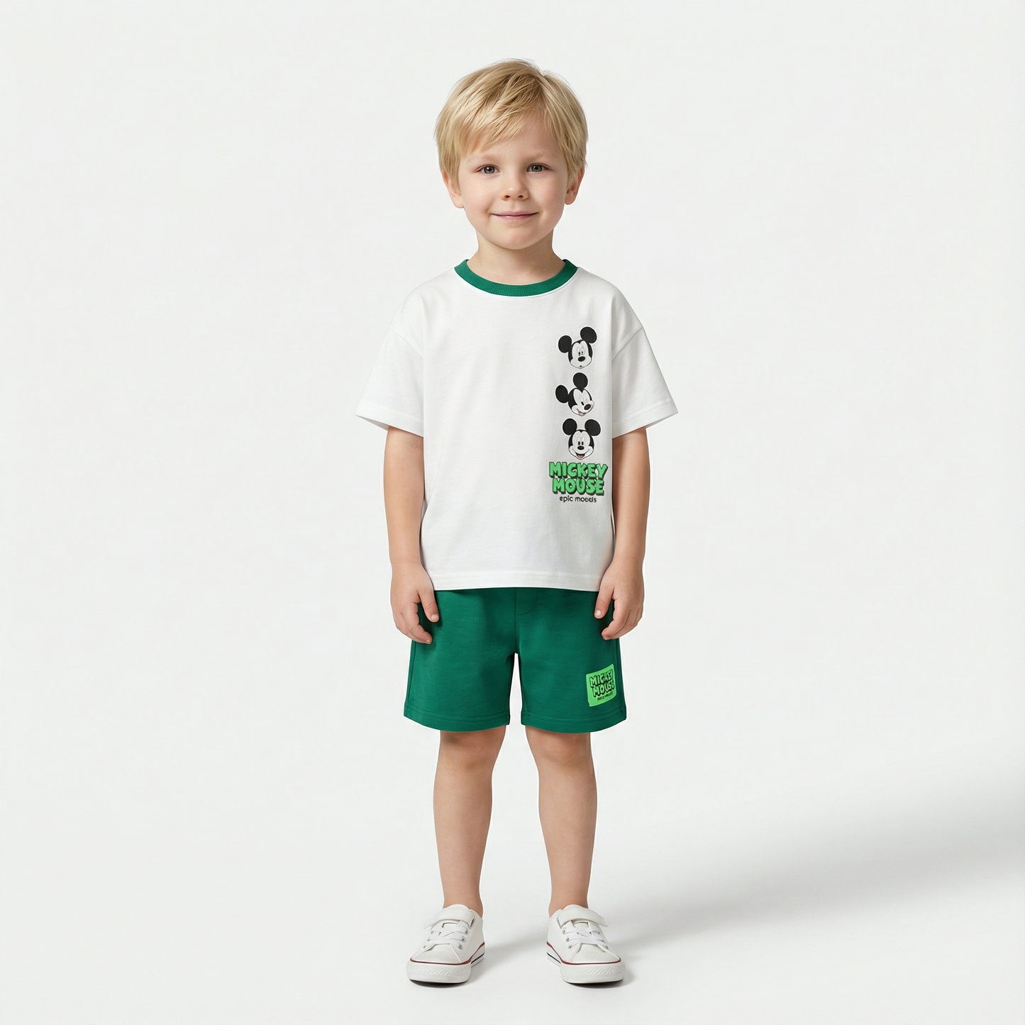 Cartoon T-Shirt and Shorts Set