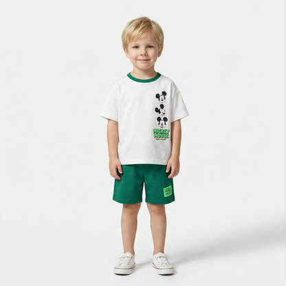 Cartoon T-Shirt and Shorts Set