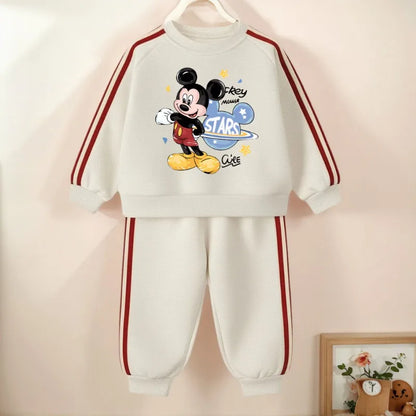Cotton Sweatshirt and Pants Set