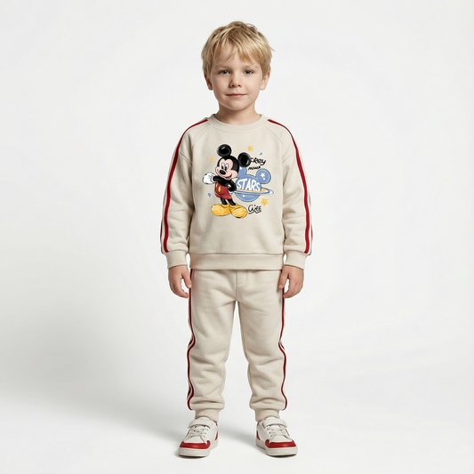 Cotton Sweatshirt and Pants Set