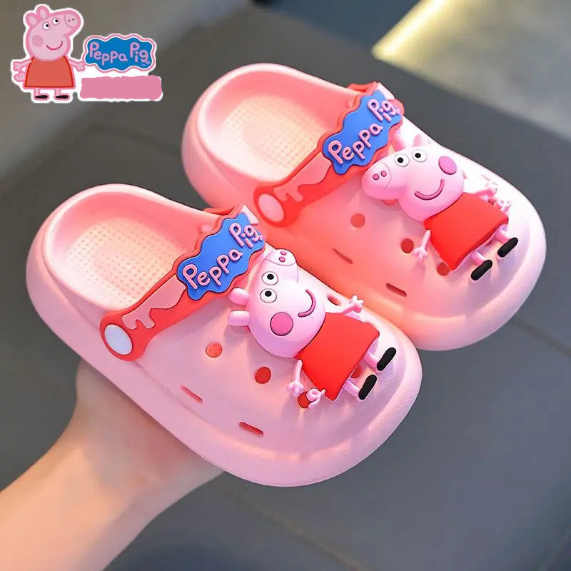 Lightweight, Breathable & Non-Slip Peppa & George Pig Summer Slippers