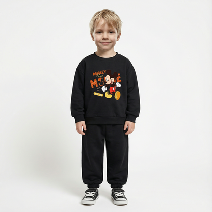 Cotton Sweatshirt and Pants Set