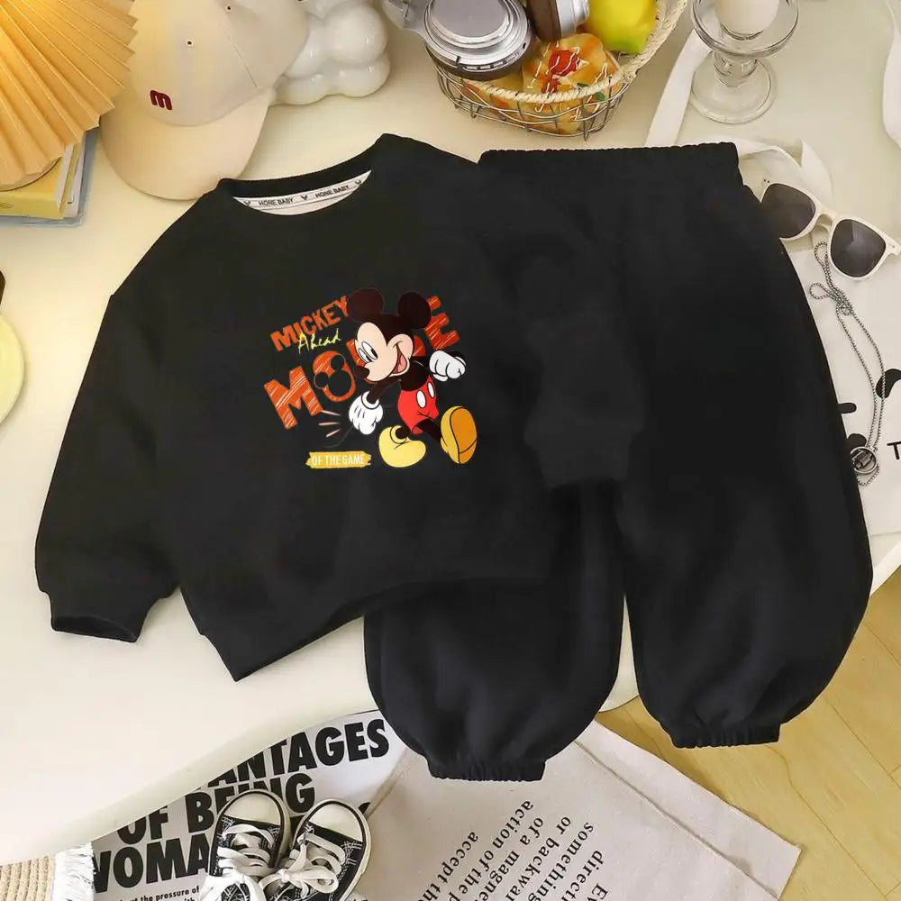 Cotton Sweatshirt and Pants Set