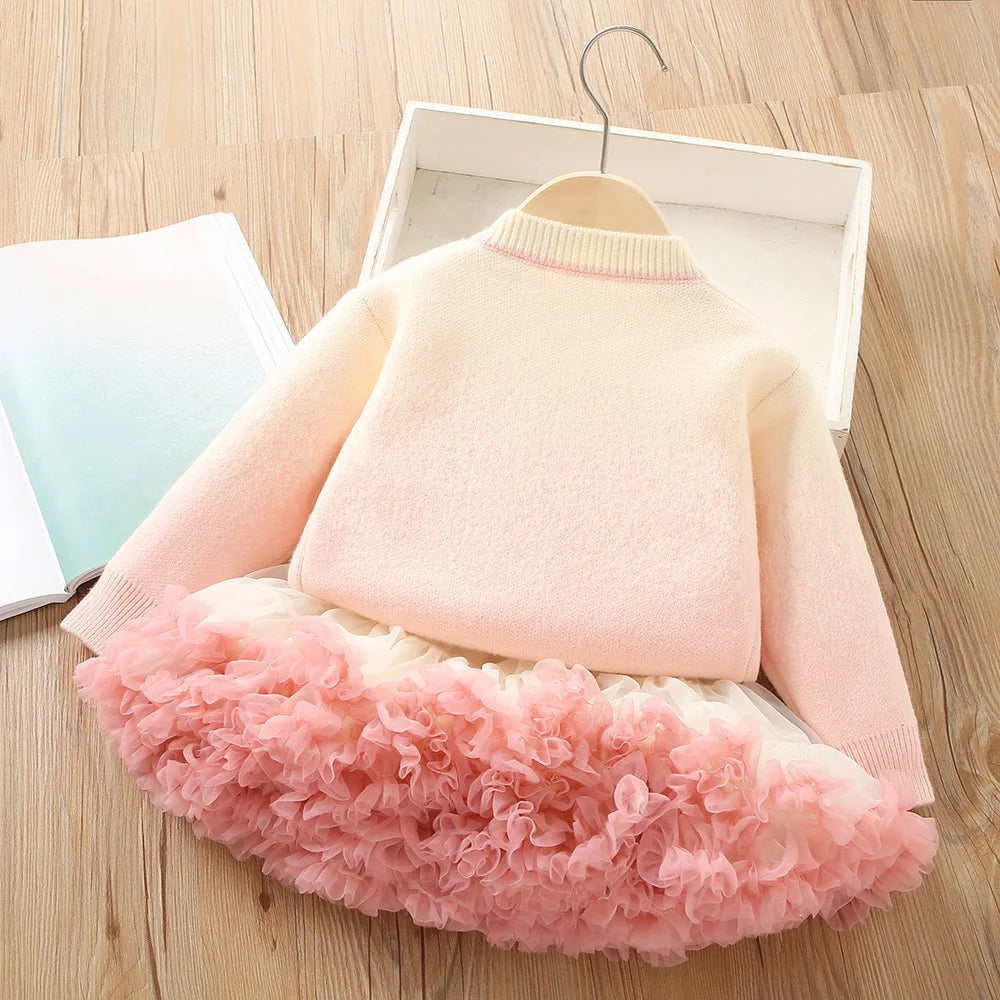 Children’s Princess Elsa Cardigan & Tulle Skirt Set