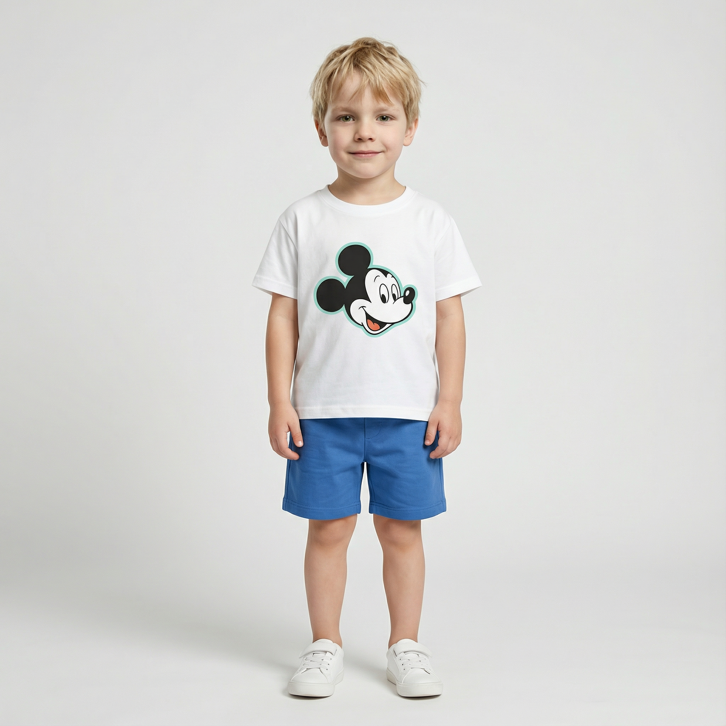 Cartoon T-Shirt and Shorts Set