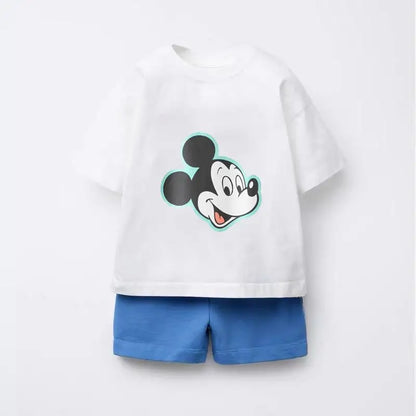 Cartoon T-Shirt and Shorts Set
