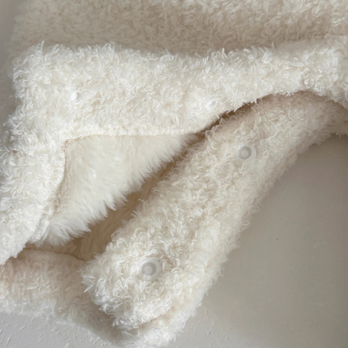 Children’s Soft Plush Romper with Long-Sleeve Top Overalls Set